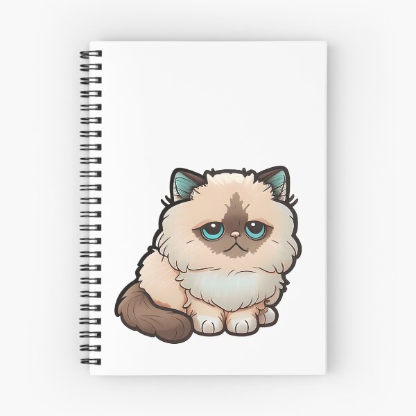 Item preview, Fluffy Himalayan Cat designed and sold by Pariunos.