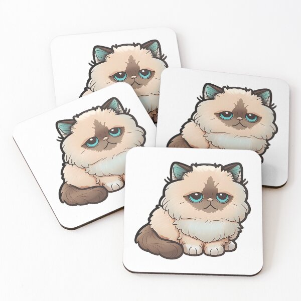 Item preview, Fluffy Himalayan Cat designed and sold by Pariunos.