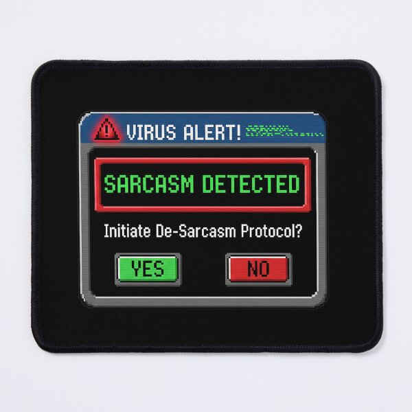 Item preview, Sarcasm Detected Virus Alert Funny Retro Programmer Geek Humor Gift designed and sold by AOG-DESIGNS.