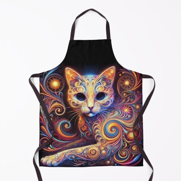 Item preview, Psychedelic Cat of Wonders – Spirals of Sweet Madness designed and sold by FusiTink.