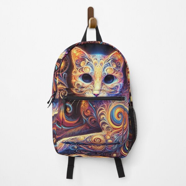 Item preview, Psychedelic Cat of Wonders – Spirals of Sweet Madness designed and sold by FusiTink.