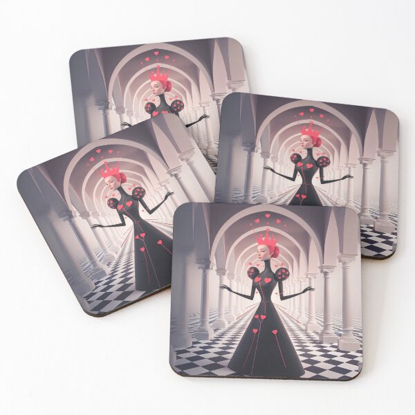 Item preview, Minimalist Queen of Hearts – Wonderland Palace designed and sold by FusiTink.