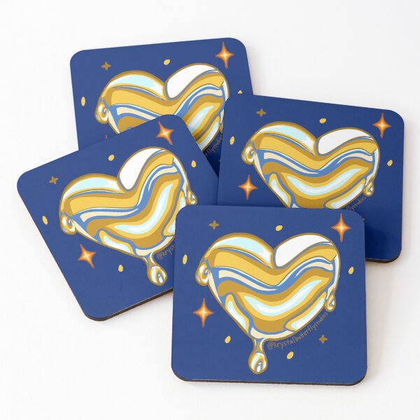 Item preview, Stardust Wax Heart Cosmic Galaxy Love Illustration designed and sold by KrystalBStudios.