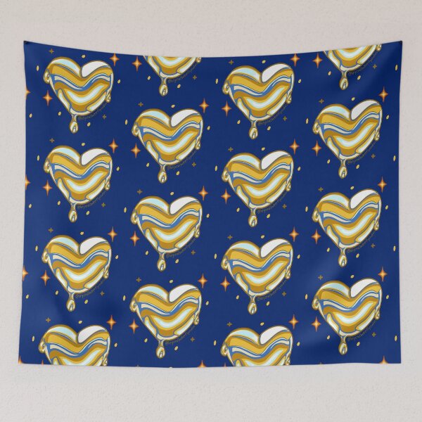 Item preview, Stardust Wax Heart Cosmic Galaxy Love Illustration designed and sold by KrystalBStudios.