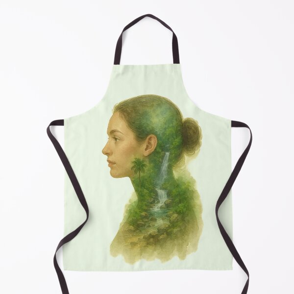 Item preview, Watercolor Female Silhouette of El Yunque designed and sold by Por.Ahi.PR.