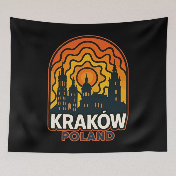 Item preview, Krakow Poland Retro Travel designed and sold by TomFrontierArt.