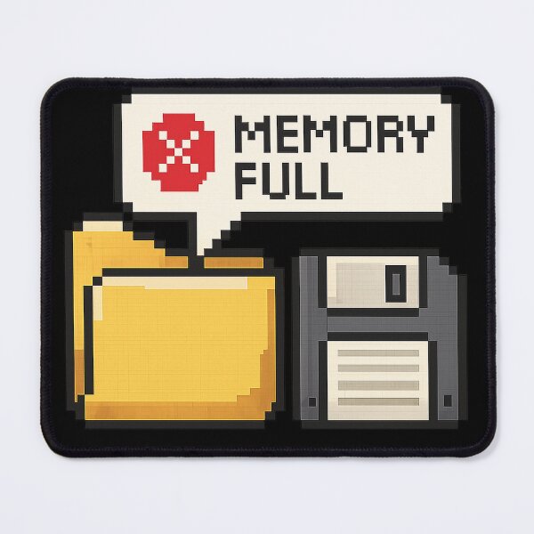 Item preview, Memory Full Pixel Art Error Retro 90s Floppy Disk Funny Computer Humor designed and sold by AOG-DESIGNS.