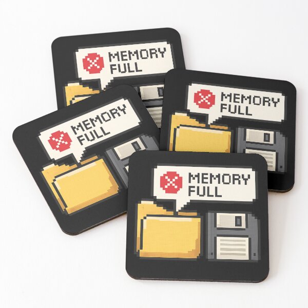 Item preview, Memory Full Pixel Art Error Retro 90s Floppy Disk Funny Computer Humor designed and sold by AOG-DESIGNS.