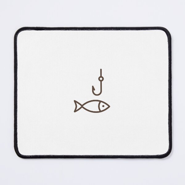 Item preview, Minimal Fish and Hook Line Vector designed and sold by Le Grand Requin.