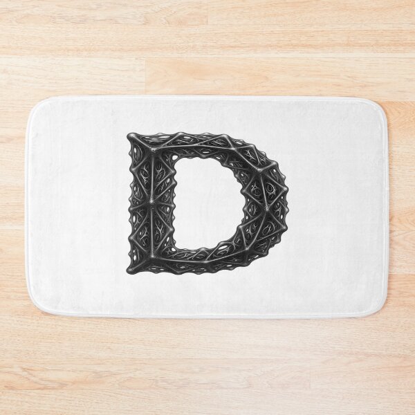 Item preview, Futuristic Biomechanical Letter D – 3D Cyberpunk Alphabet Art designed and sold by Smart Buds.