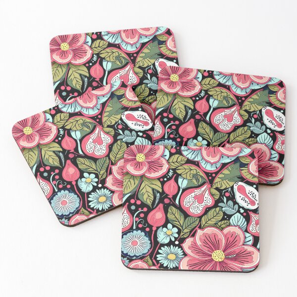 Item preview, Flower painting on Black designed and sold by ViaARTfactory.