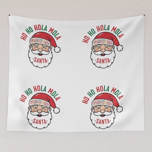 Item preview, Ho Ho Hola Mola Santa - Funny Spanish Christmas Design` designed and sold by EdCraftProjects.