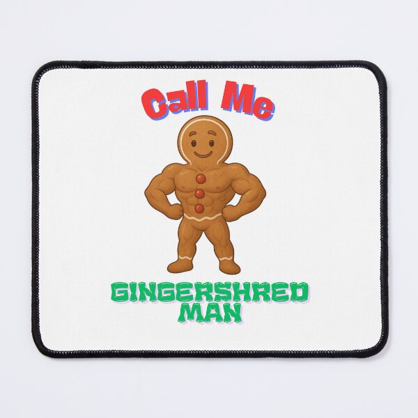 Item preview, Call Me Gingershred Man Muscular Gingerbread Bodybuilder Christmas Design designed and sold by FeriVibe.