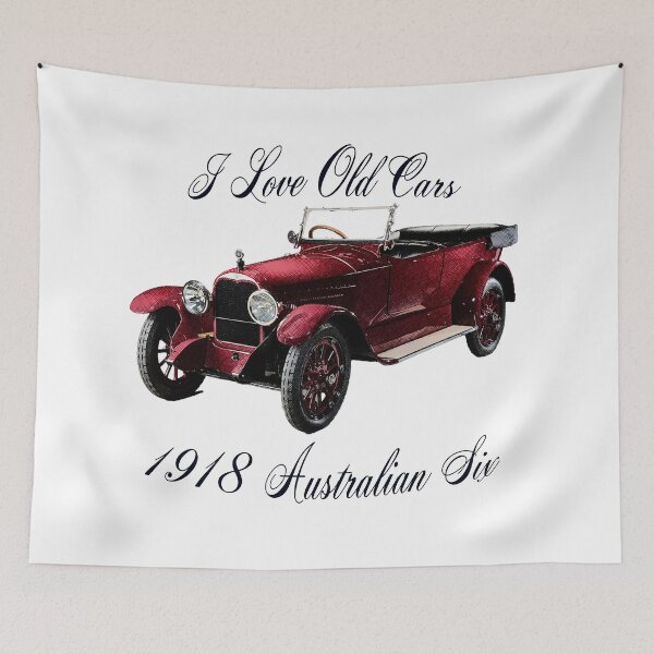 Item preview, 1918 Australian Six Vintage Car Art designed and sold by Michael van der Hoorn.