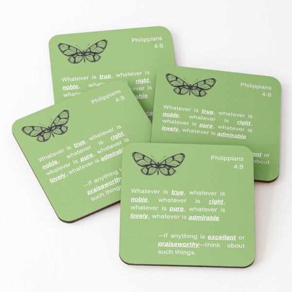 Item preview, Philippians 4:8 designed and sold by wildrosestudio.