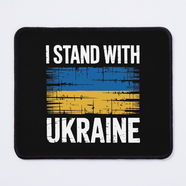 Item preview, I Stand With Ukraine — Distressed Ukrainian Flag Support Design for Peace, Freedom & Solidarity designed and sold by BrainBubbleArt.