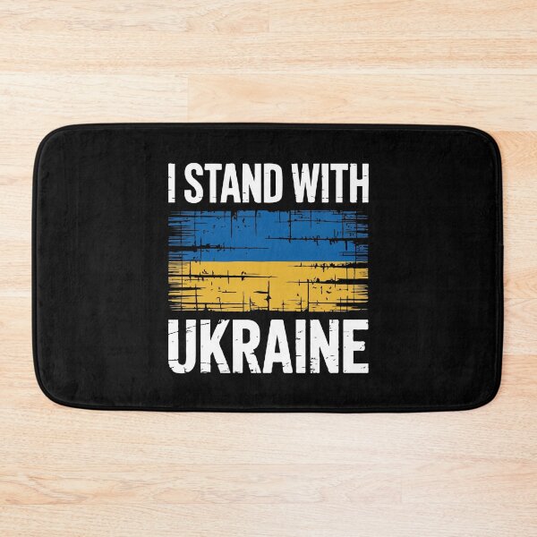 Item preview, I Stand With Ukraine — Distressed Ukrainian Flag Support Design for Peace, Freedom & Solidarity designed and sold by BrainBubbleArt.