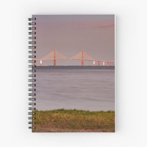 Item preview, At night, the Sunshine Skyway Bridge comes alive with multi-colored lights that glow brilliantly across the surface of Tampa Bay designed and sold by EyezWatchin.