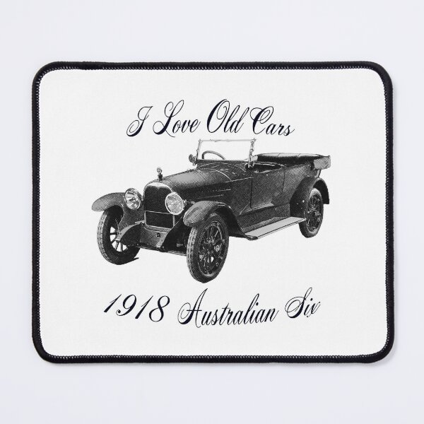 Item preview, 1918 Australian Six Vintage Car Art - Black designed and sold by Michael van der Hoorn.