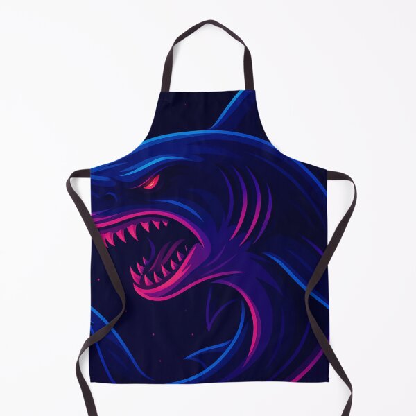 Item preview, Neon Shark Vaporwave Retro Ocean Art designed and sold by GolabMagic.