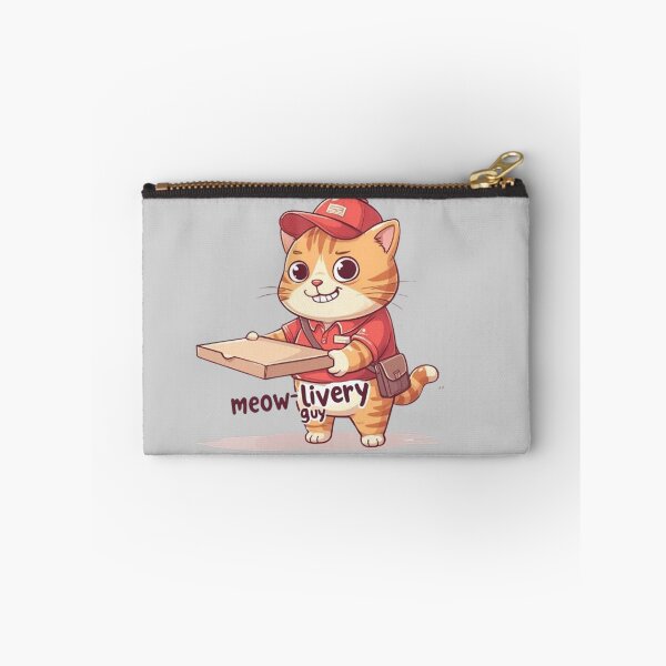 Item preview, Meow-livery Guy - Cat Pizza Delivery Cartoon designed and sold by MiLaKK.