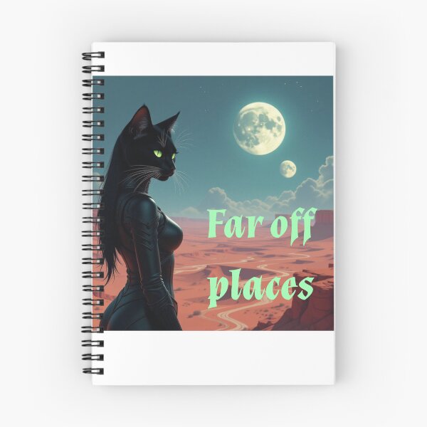 Item preview, Far off places Alien cat woman on desert planet designed and sold by Prestons Corner.