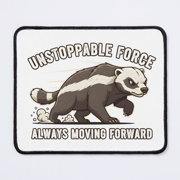 Item preview, Unstoppable Force – Motivational Honey Badger Design designed and sold by Barcoshos.