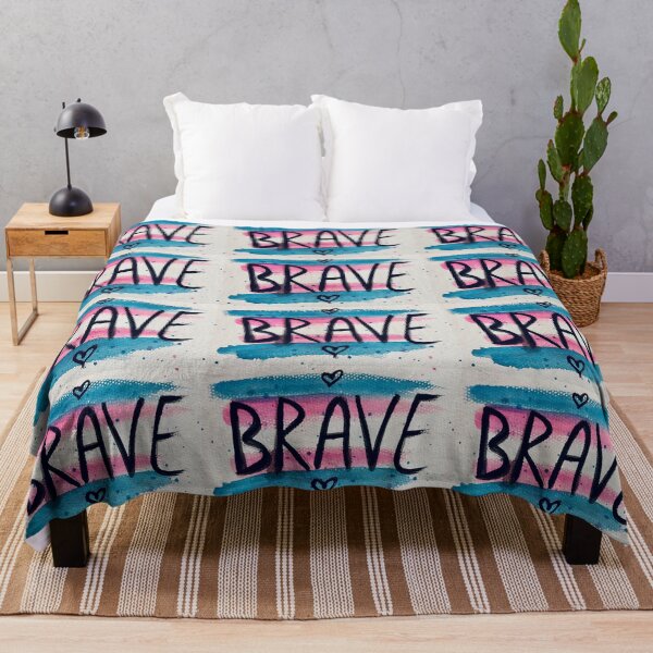 Item preview, Original Watercolor “Brave” - Transgender Pride Flag Art designed and sold by JamesDArting.