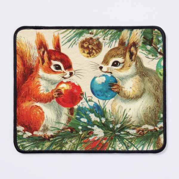 Item preview, Two Cute Squirrels Holding Glass Balls designed and sold by scicilysimonee.