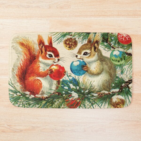 Item preview, Two Cute Squirrels Holding Glass Balls  designed and sold by scicilysimonee.