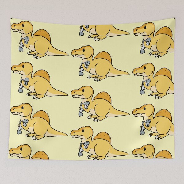 Item preview, Yellow Spino with his fish designed and sold by WindyFizz.