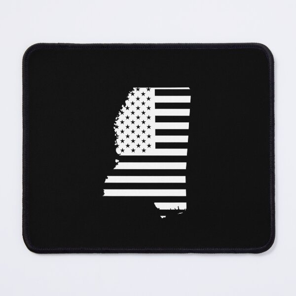Item preview, Mississippi USA Flag Silhouette – Stars and Stripes State Outline designed and sold by Paper Drip.