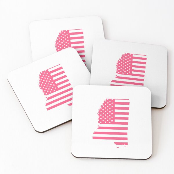 Item preview, Mississippi USA Flag Silhouette – Stars and Stripes State Outline designed and sold by Paper Drip.