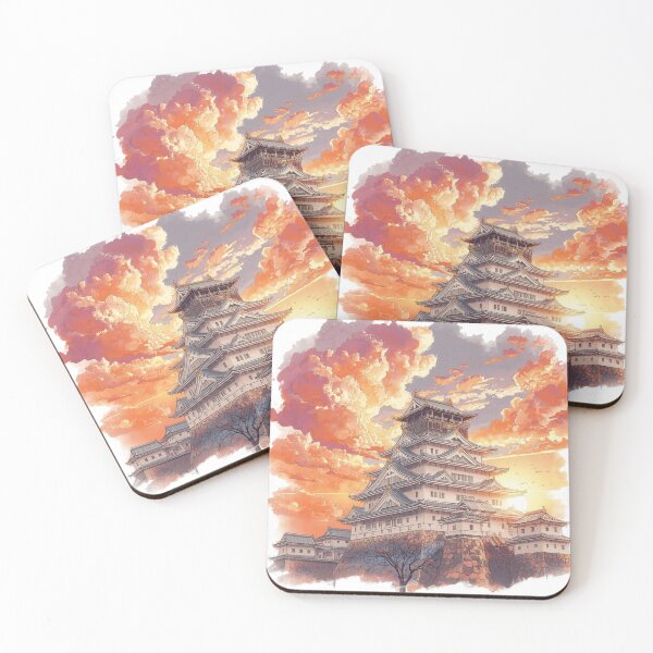 Item preview, Himeji Radiance – Castle Beneath the Burning Sky designed and sold by AndrewYoko.
