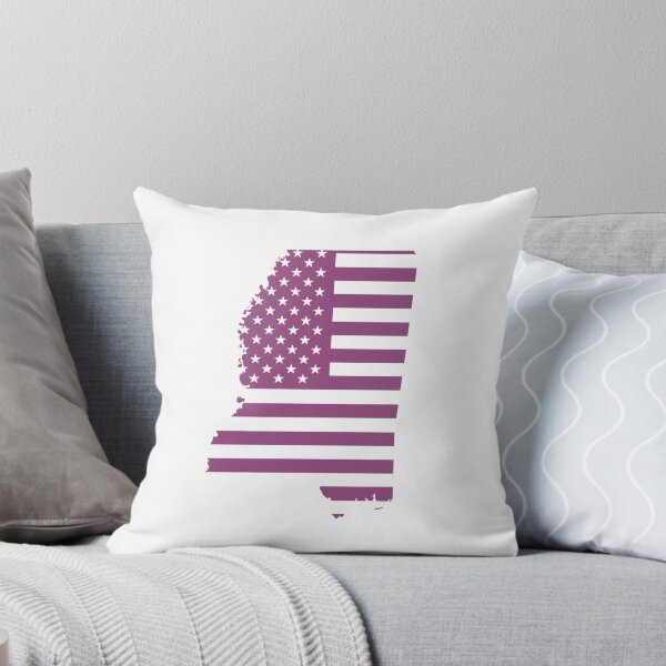 Item preview, Mississippi USA Flag Silhouette – Stars and Stripes State Outline designed and sold by Paper Drip.