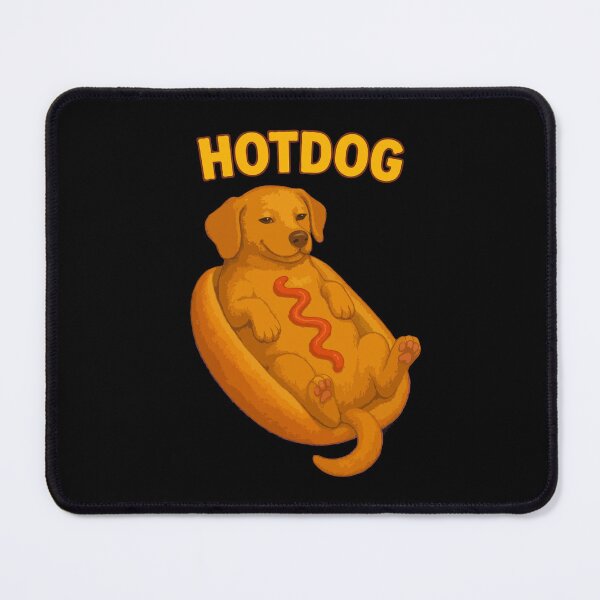 Item preview, Cute Hotdog Dog Pun | Funny Puppy in Hot Dog Bun | Cute Animal Food Humor Design for Dog Lovers designed and sold by BrainBubbleArt.
