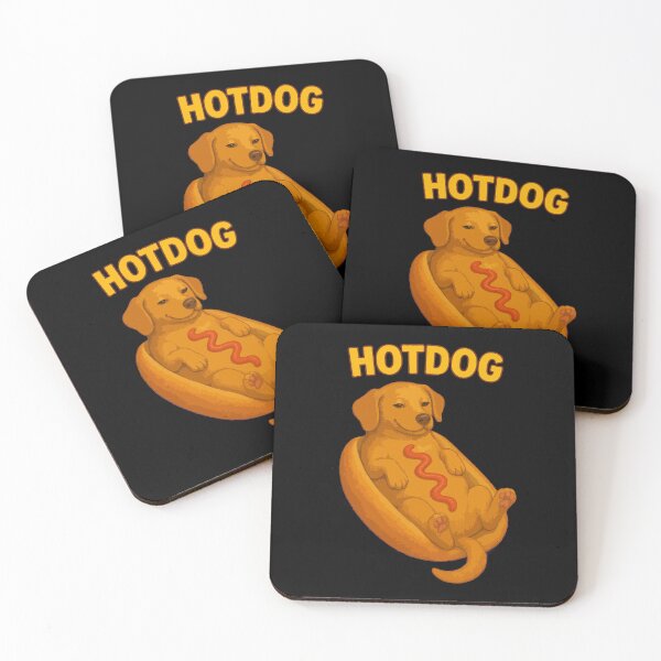Item preview, Cute Hotdog Dog Pun | Funny Puppy in Hot Dog Bun | Cute Animal Food Humor Design for Dog Lovers designed and sold by BrainBubbleArt.