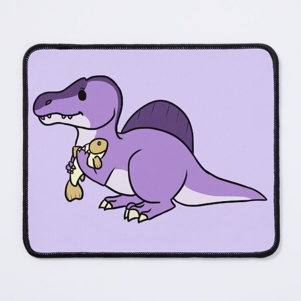 Item preview, Purple Spino with his fish designed and sold by WindyFizz.