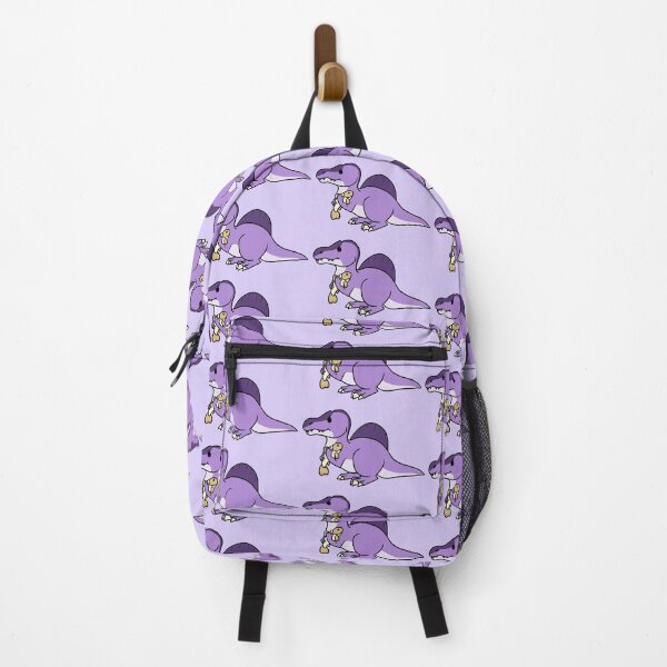 Item preview, Purple Spino with his fish designed and sold by WindyFizz.