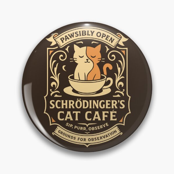 Item preview, Schrödinger's Cat Café designed and sold by Coconautica.