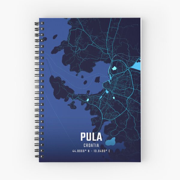 Item preview, Pula Midnight City Map designed and sold by HomeLivingCo.