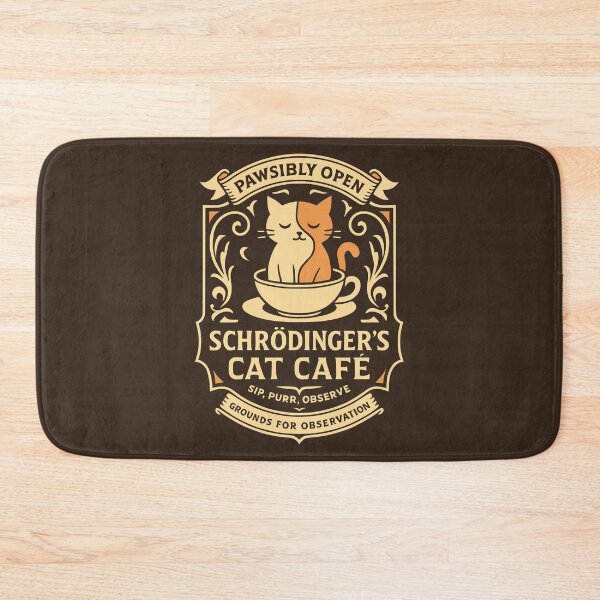 Item preview, Schrödinger's Cat Café designed and sold by Coconautica.