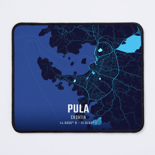 Item preview, Pula Midnight City Map designed and sold by HomeLivingCo.