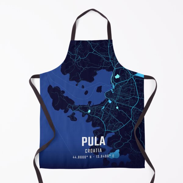 Item preview, Pula Midnight City Map designed and sold by HomeLivingCo.