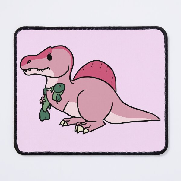 Item preview, Pink Spino with his fish designed and sold by WindyFizz.