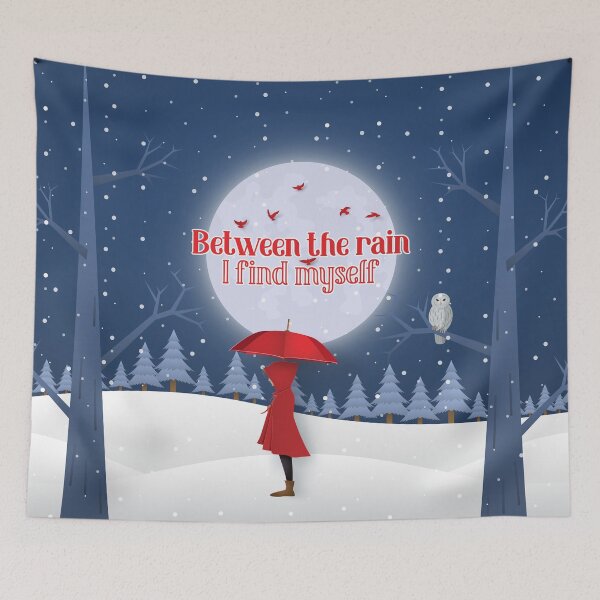 Item preview, A gentle and elegant touch: “Between the rain, I find myself.” designed and sold by novapub.