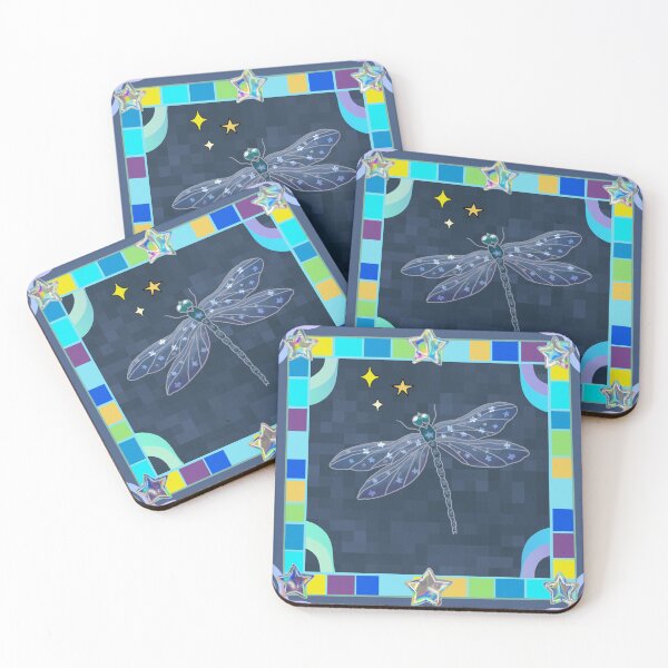 Item preview, Iridescent Blue Star Dragonfly  designed and sold by Vanessa Priest.