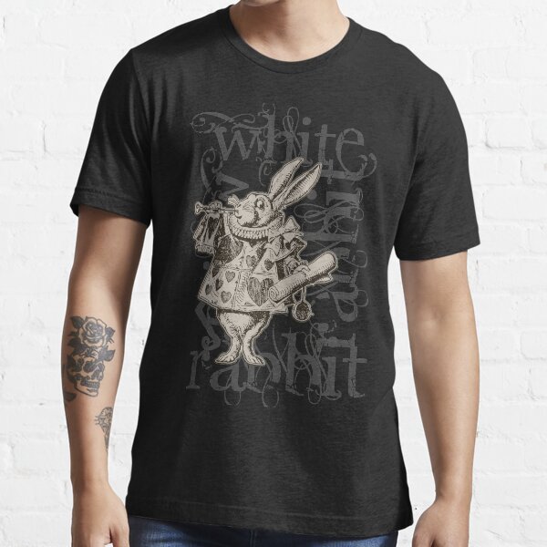 Alice In Wonderland White Rabbit Grunge Essential T-Shirt