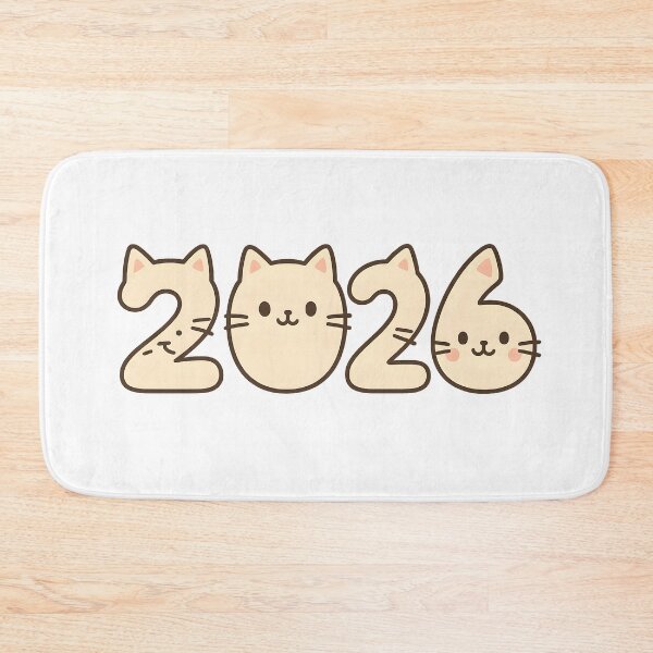 Item preview, Cute Cat Kawaii New Year 2026 Sticker designed and sold by SassyArtistry.
