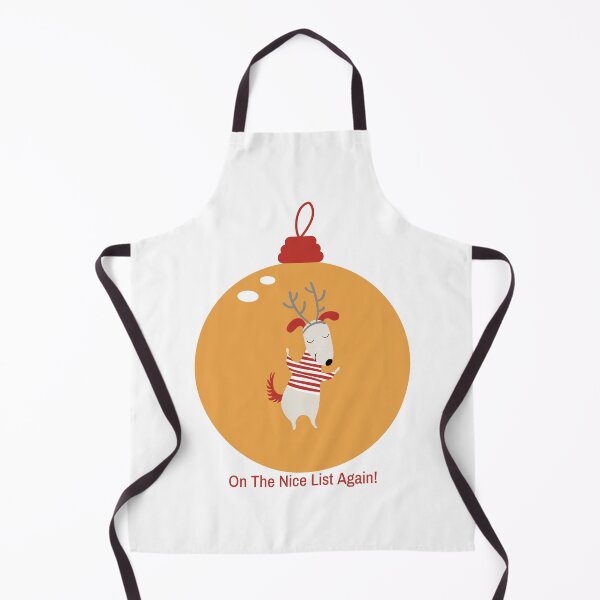 Item preview, Nice List Again – Festive Dog Bauble Design  designed and sold by TalkTee Me.